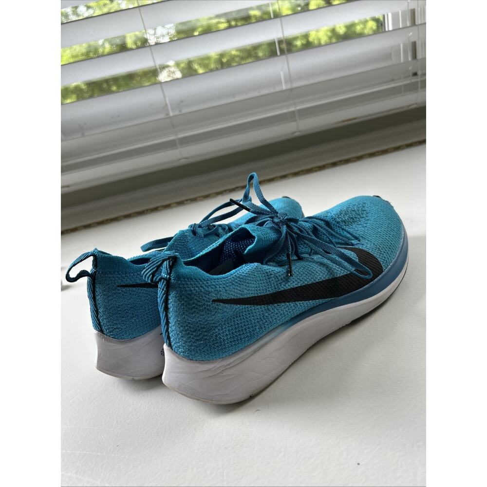 Nike Zoom Fly Flyknit Blue Orbit Sz 8 Mens carbon fiber plate running Shoe EUC - Picture 3 of 9